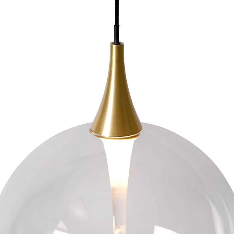 Suspension pour escalier GISELA TRANSPARENT, 12 lampes Lucide