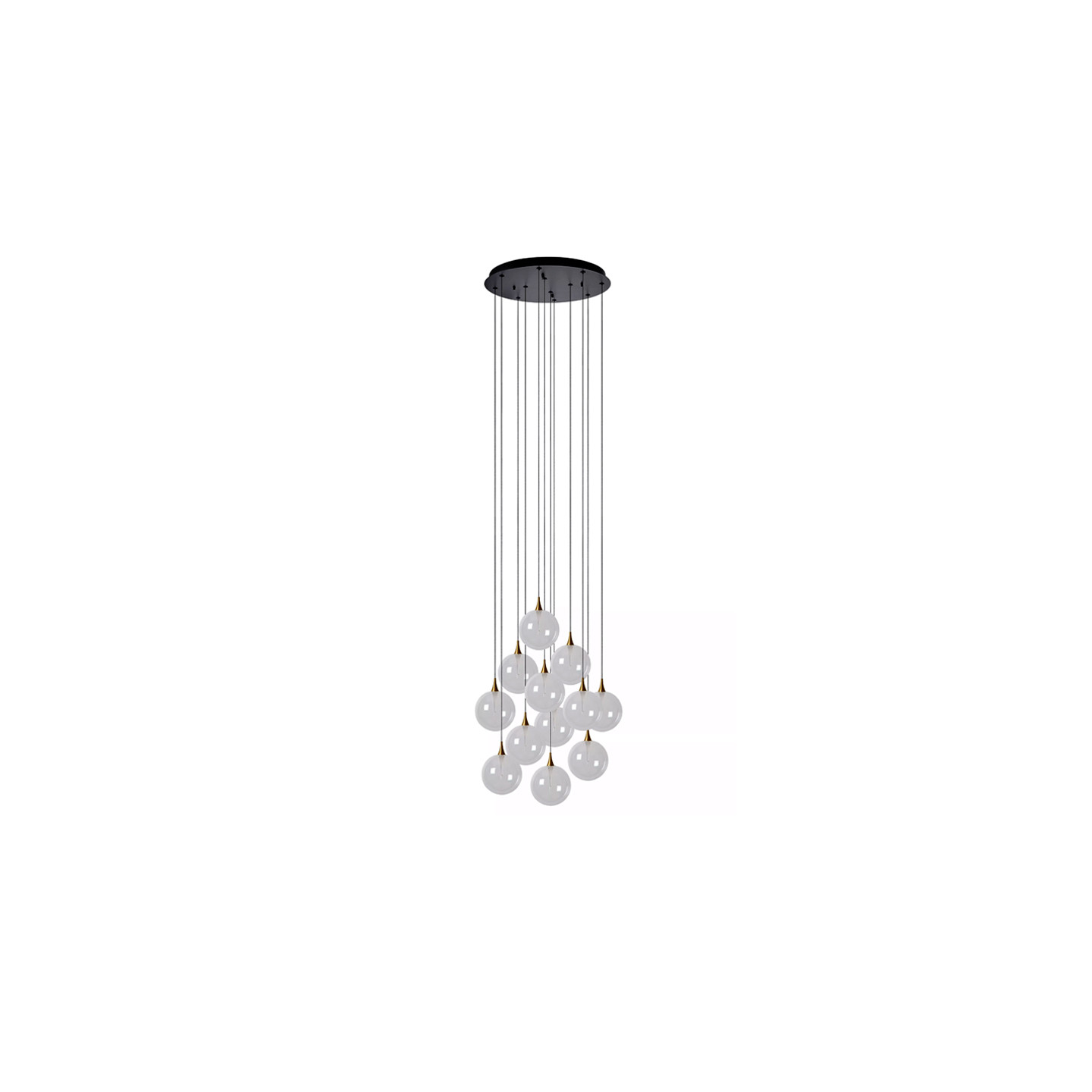 Suspension pour escalier GISELA TRANSPARENT, 12 lampes Lucide
