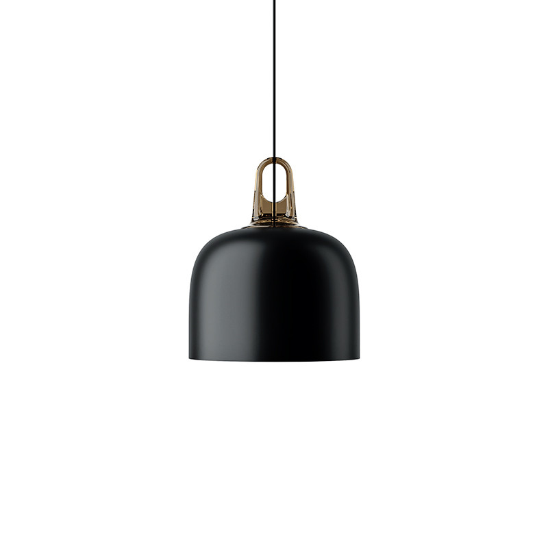 Suspension métal JIM BELL, noir ou champagne Lodes