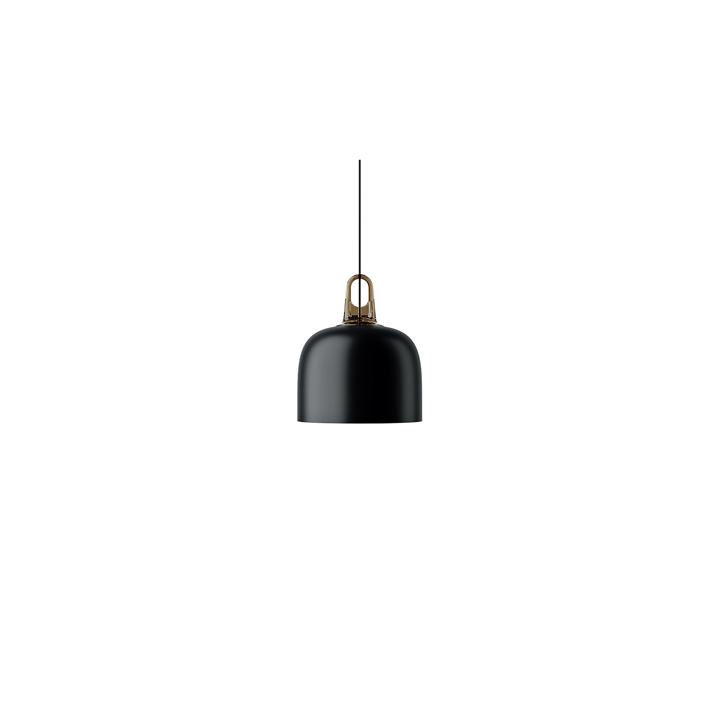 Suspension métal JIM BELL, noir ou champagne Lodes