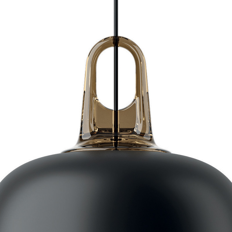 Suspension métal JIM BELL, noir ou champagne Lodes