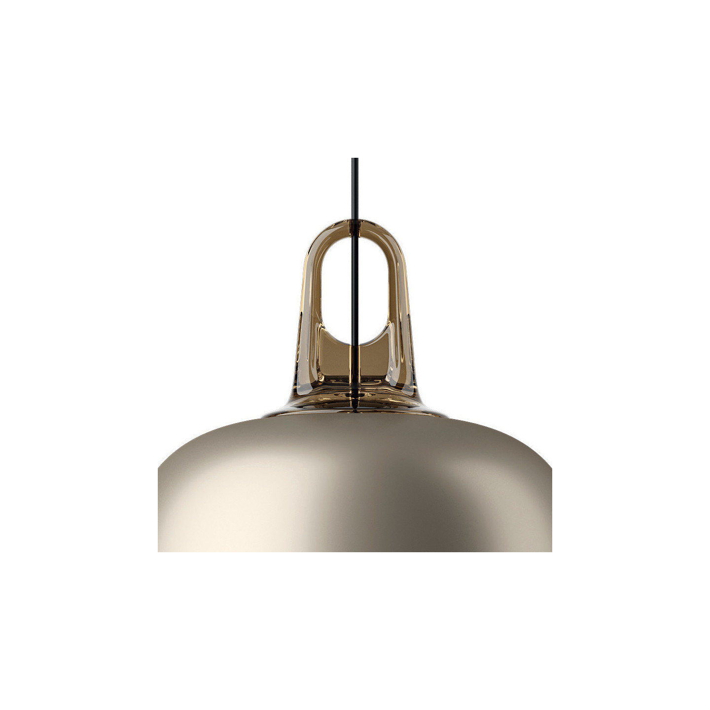 Suspension métal JIM BELL, noir ou champagne Lodes