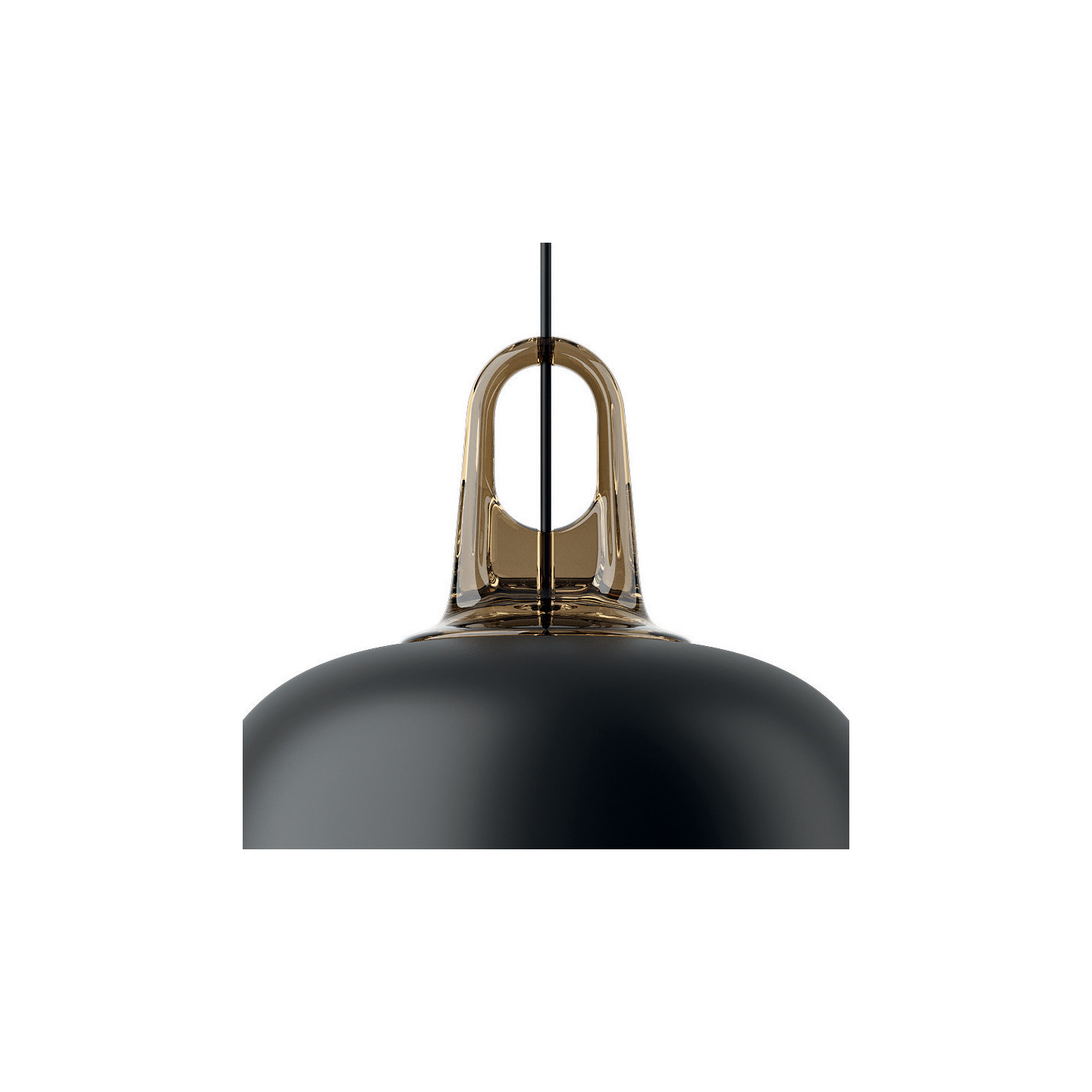 Suspension métal JIM CYLINDER, noir ou champagne Lodes