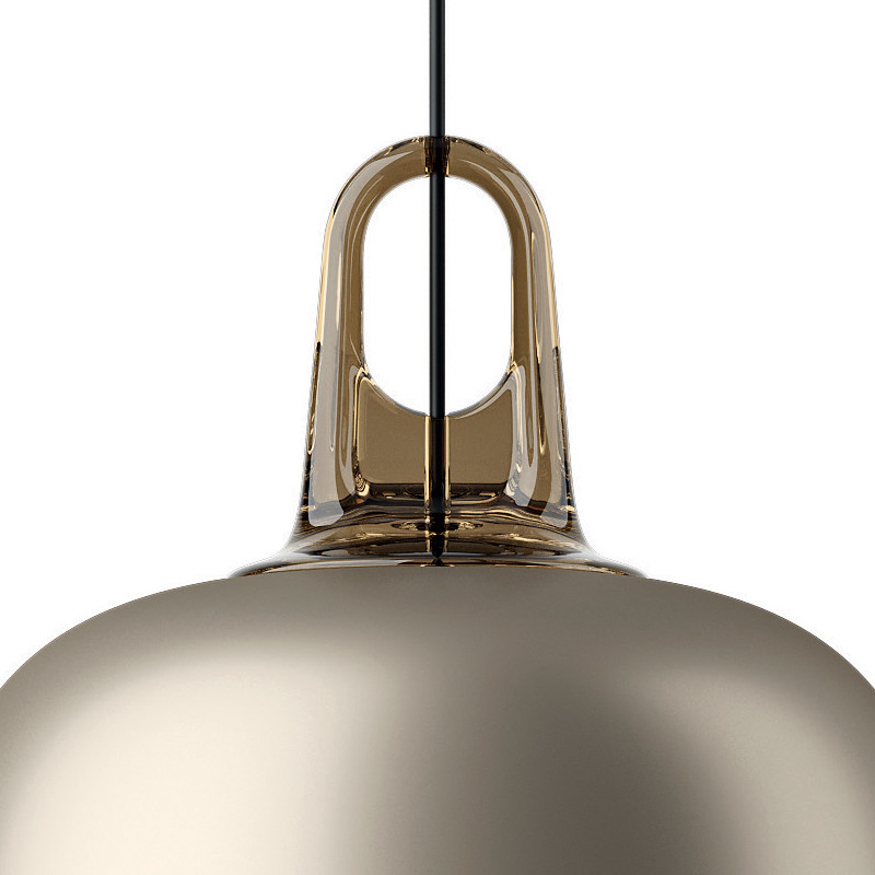 Suspension métal JIM CYLINDER, noir ou champagne Lodes