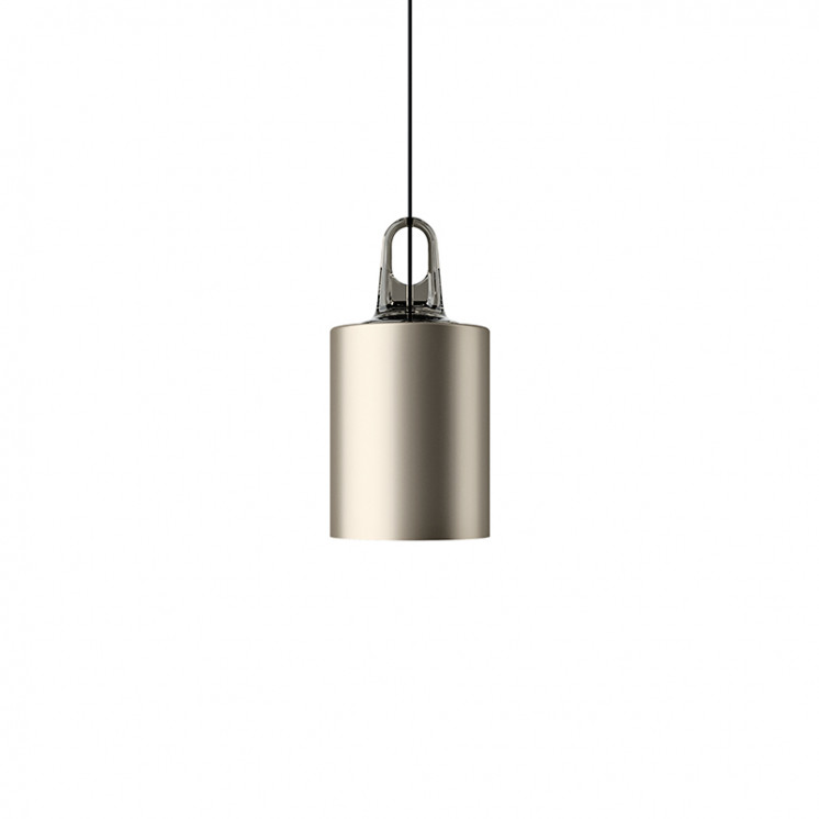 Suspension métal JIM CYLINDER, noir ou champagne Lodes