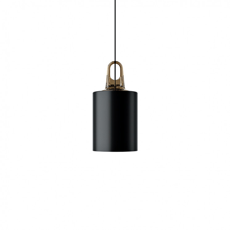 Suspension métal JIM CYLINDER, noir ou champagne Lodes