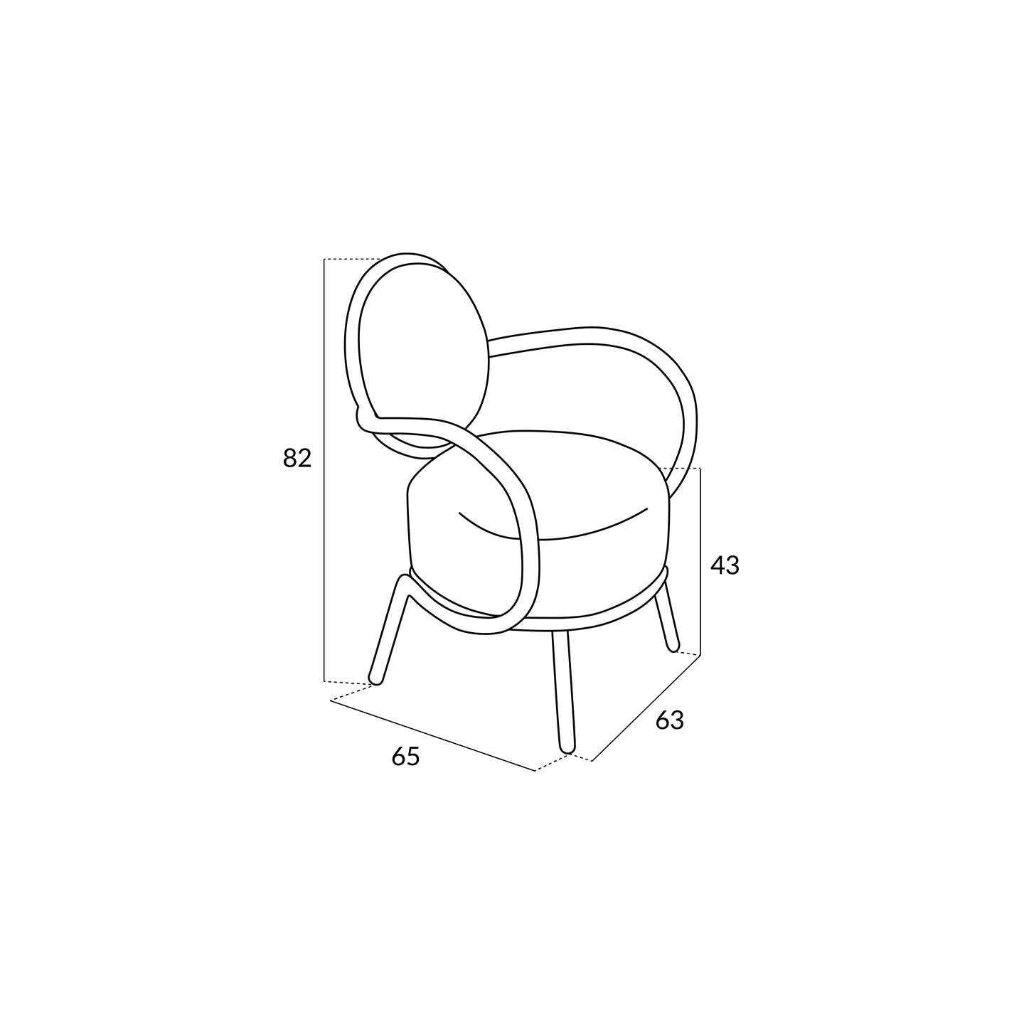 Fauteuil en velours JOSEPHINE, 4 coloris Resistub Productions