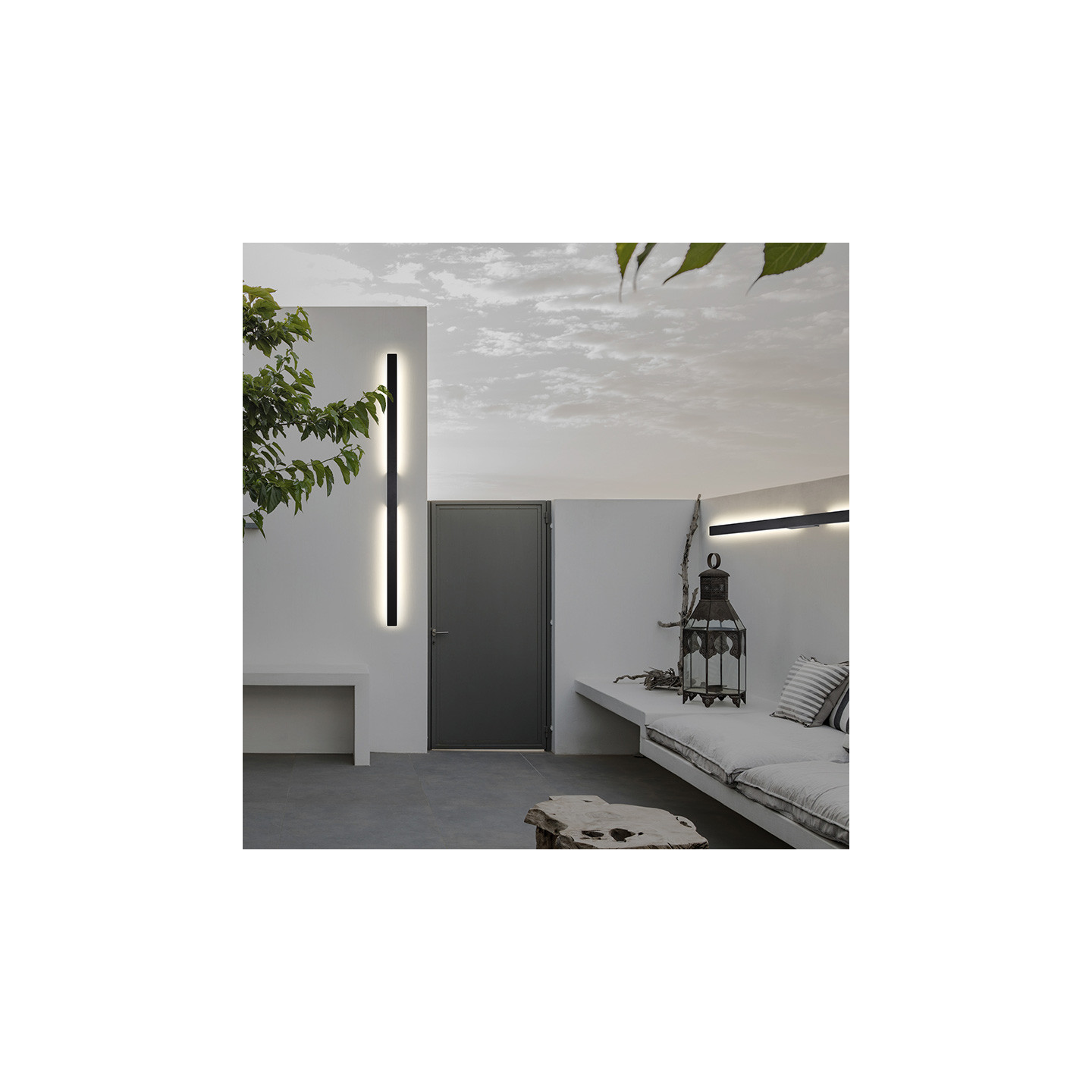Applique extérieure horizontale LOTUS 124 ou 144 cm, 4 coloris Mantra