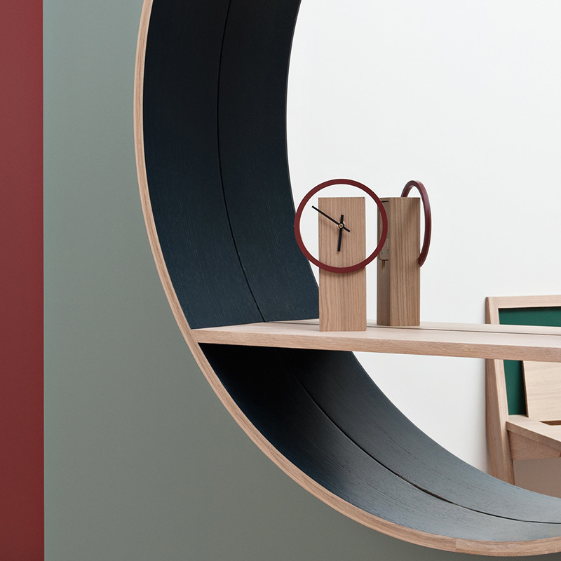 Miroir chêne massif M125, 11 coloris Drugeot Manufacture