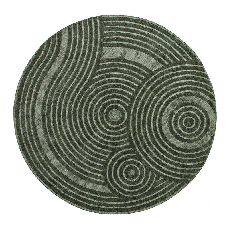 Tapis rond pour salon ZEN ROUND Ø200, 3 coloris Sitap Carpet Couture Italia