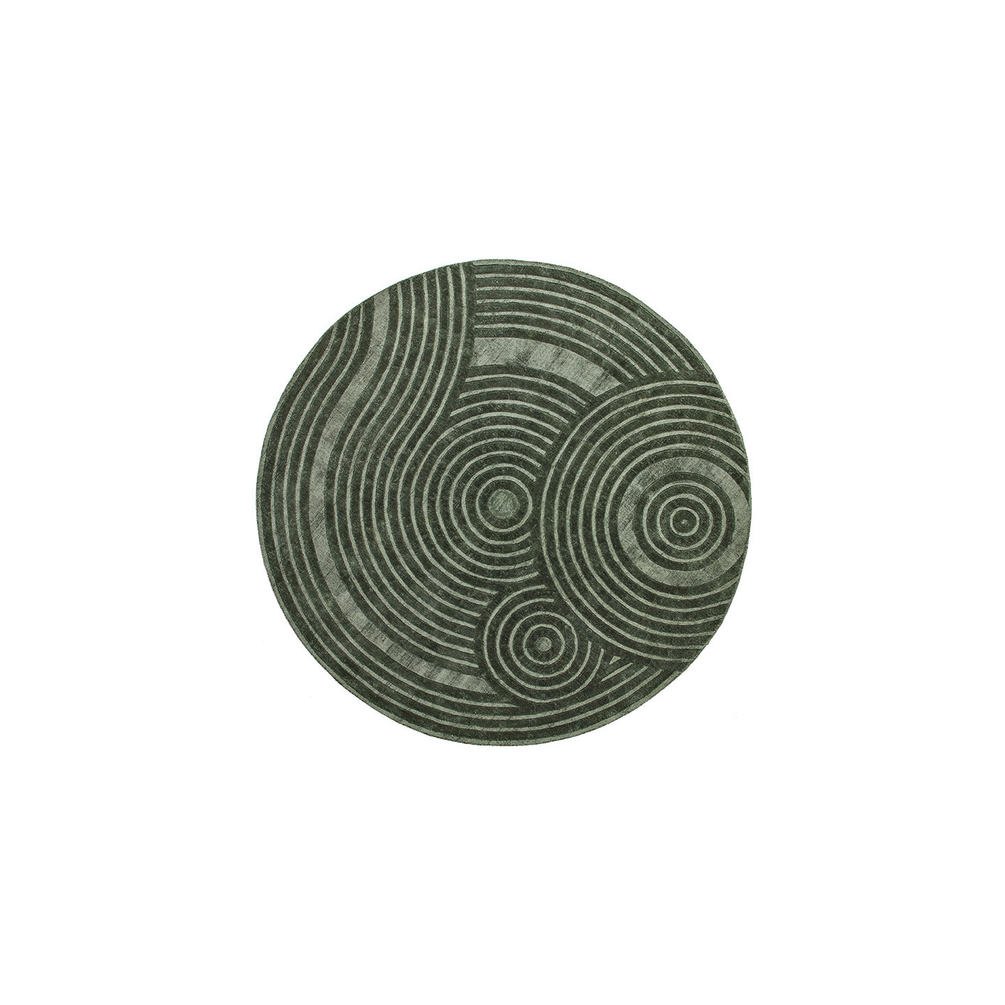 Tapis rond pour salon ZEN ROUND Ø200, 3 coloris Sitap Carpet Couture Italia