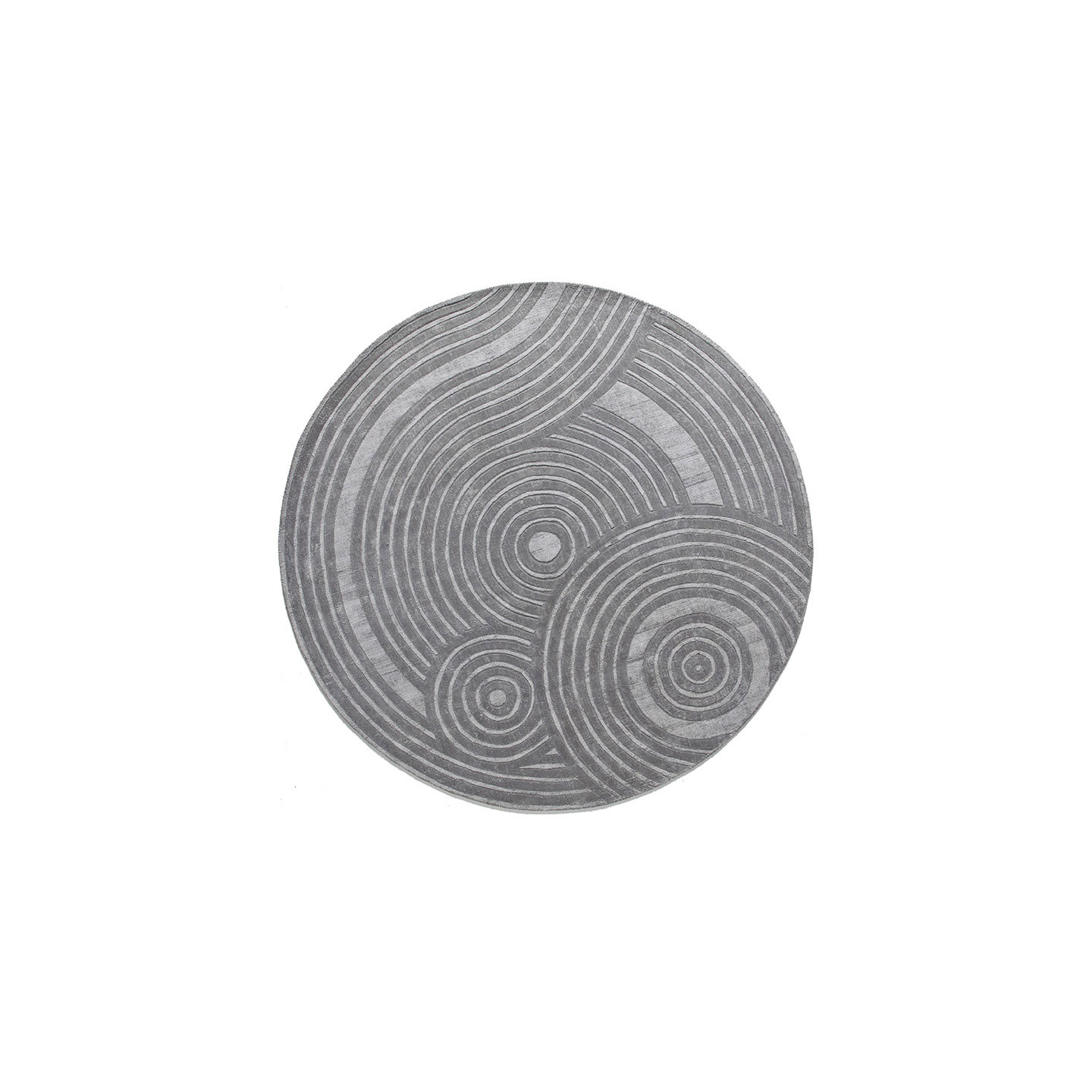Tapis rond pour salon ZEN ROUND Ø200, 3 coloris Sitap Carpet Couture Italia