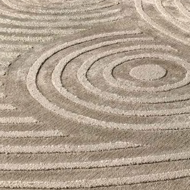 Tapis rond pour salon ZEN ROUND Ø200, 3 coloris Sitap Carpet Couture Italia