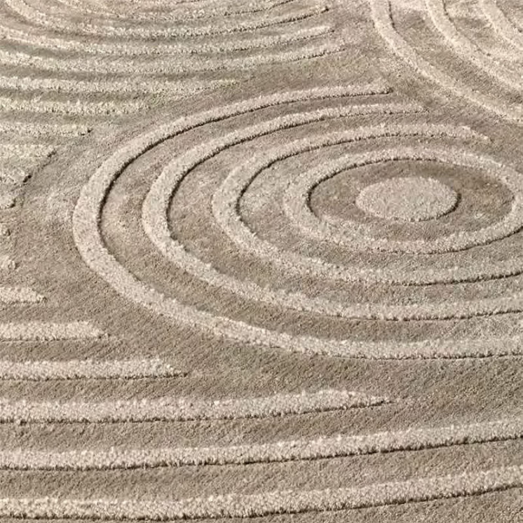 Tapis rond pour salon ZEN ROUND Ø200, 3 coloris Sitap Carpet Couture Italia