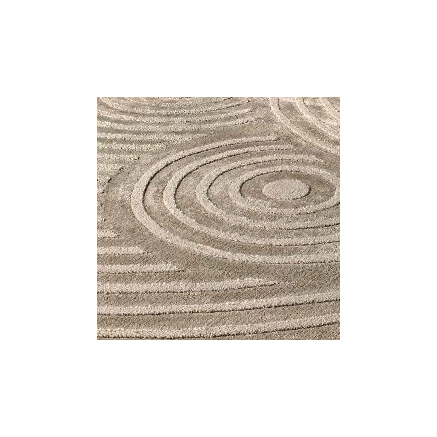 Tapis rond pour salon ZEN ROUND Ø200, 3 coloris Sitap Carpet Couture Italia