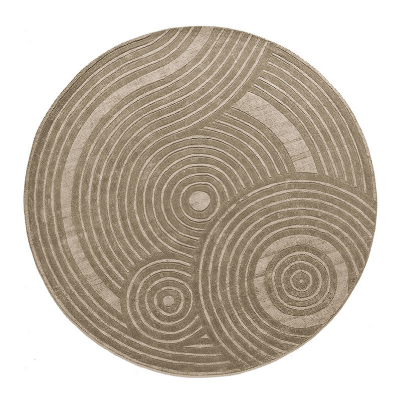 Tapis rond pour salon ZEN ROUND Ø200, 3 coloris Sitap Carpet Couture Italia