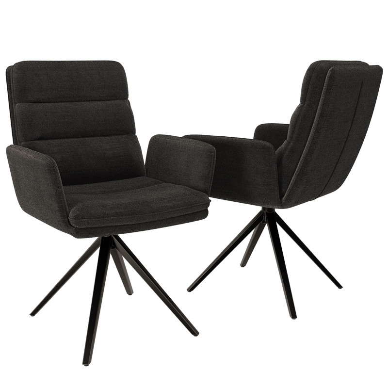 Chaise tournante HELSINKI, 7 coloris Akante