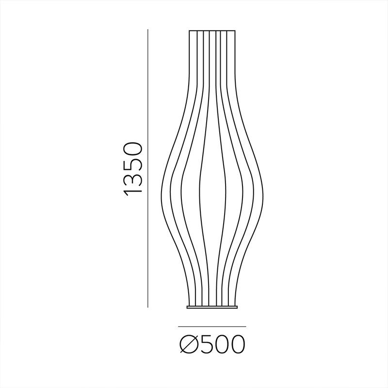 Lampadaire tissu MIRTA PIERRE Acb Lighting