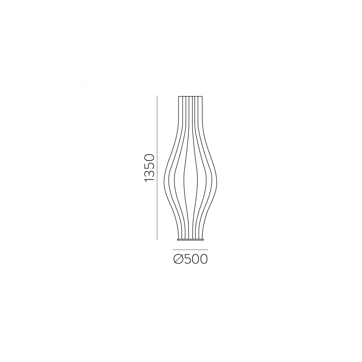 Lampadaire tissu MIRTA PIERRE Acb Lighting