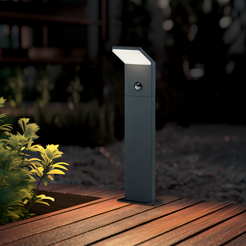 Potelet led extérieur PEARL avec ou sans détecteur Trio Lighting