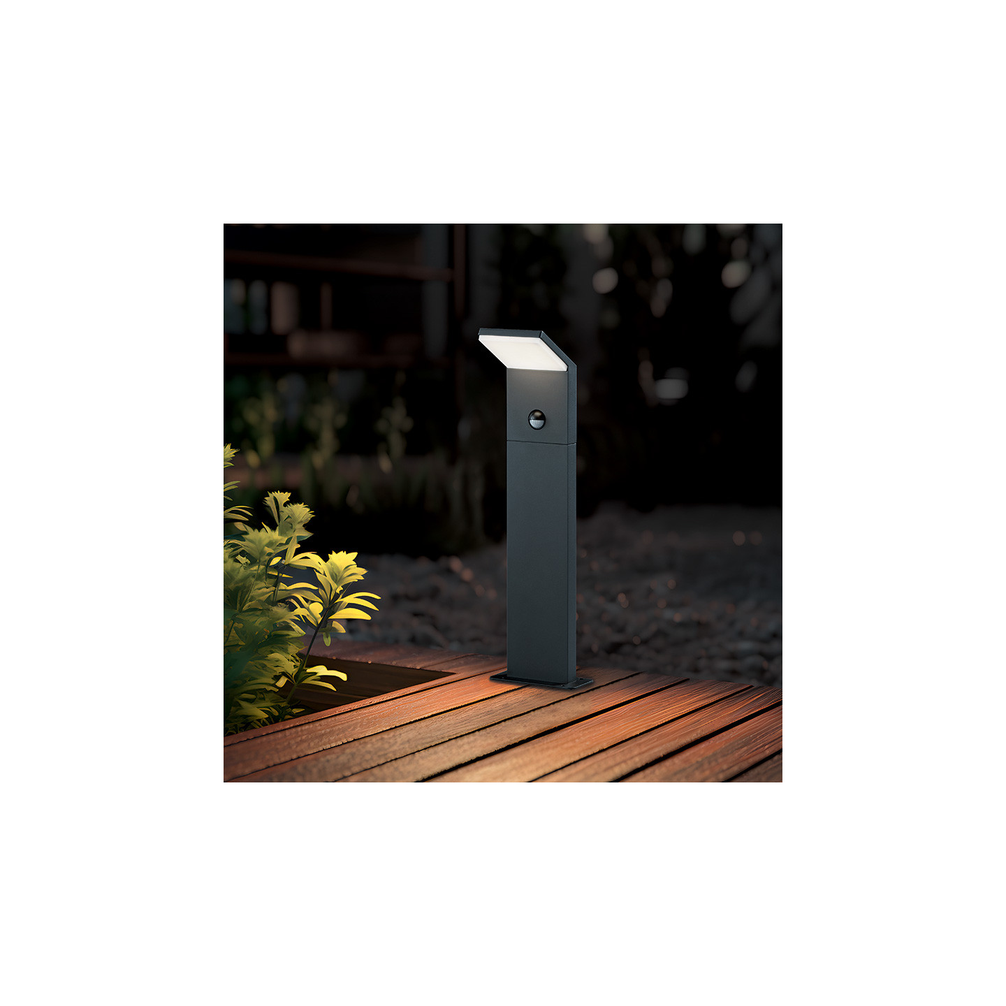 Potelet led extérieur PEARL avec ou sans détecteur Trio Lighting