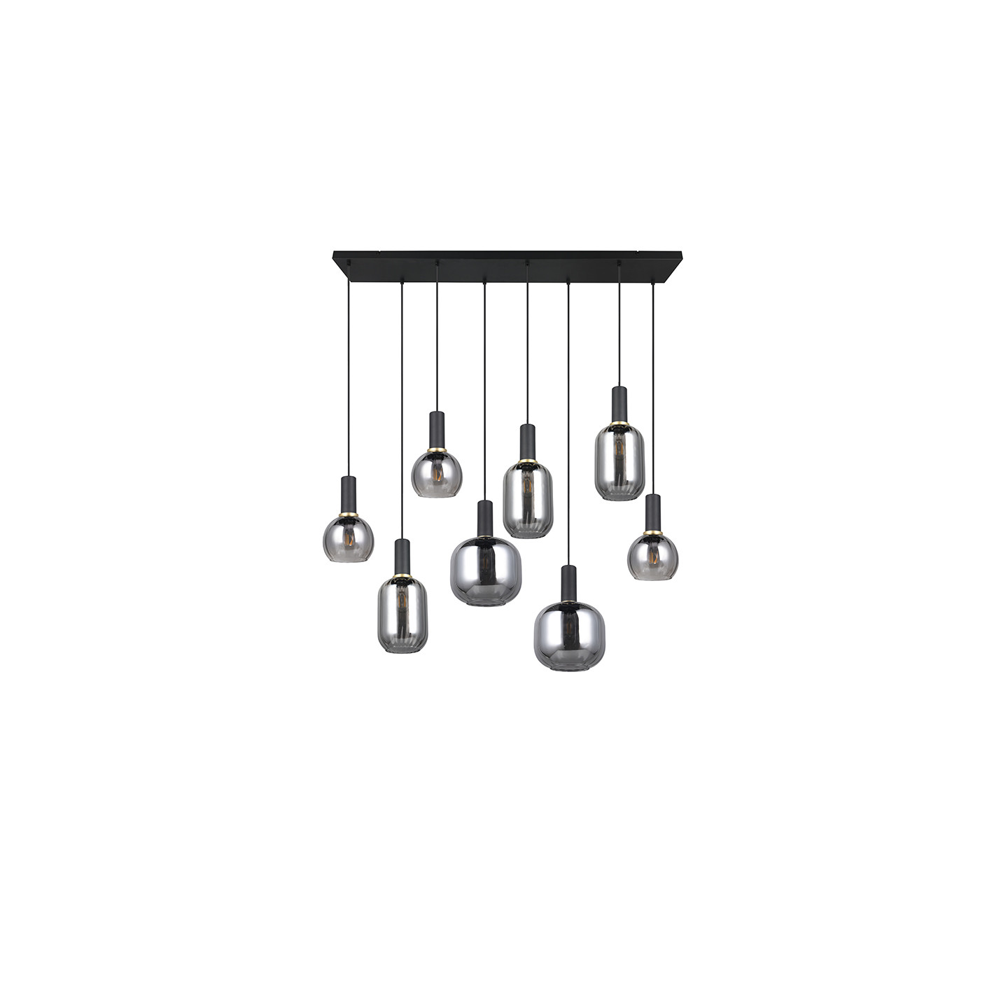 Suspension multiple verre DIVA 8 lampes Trio Lighting