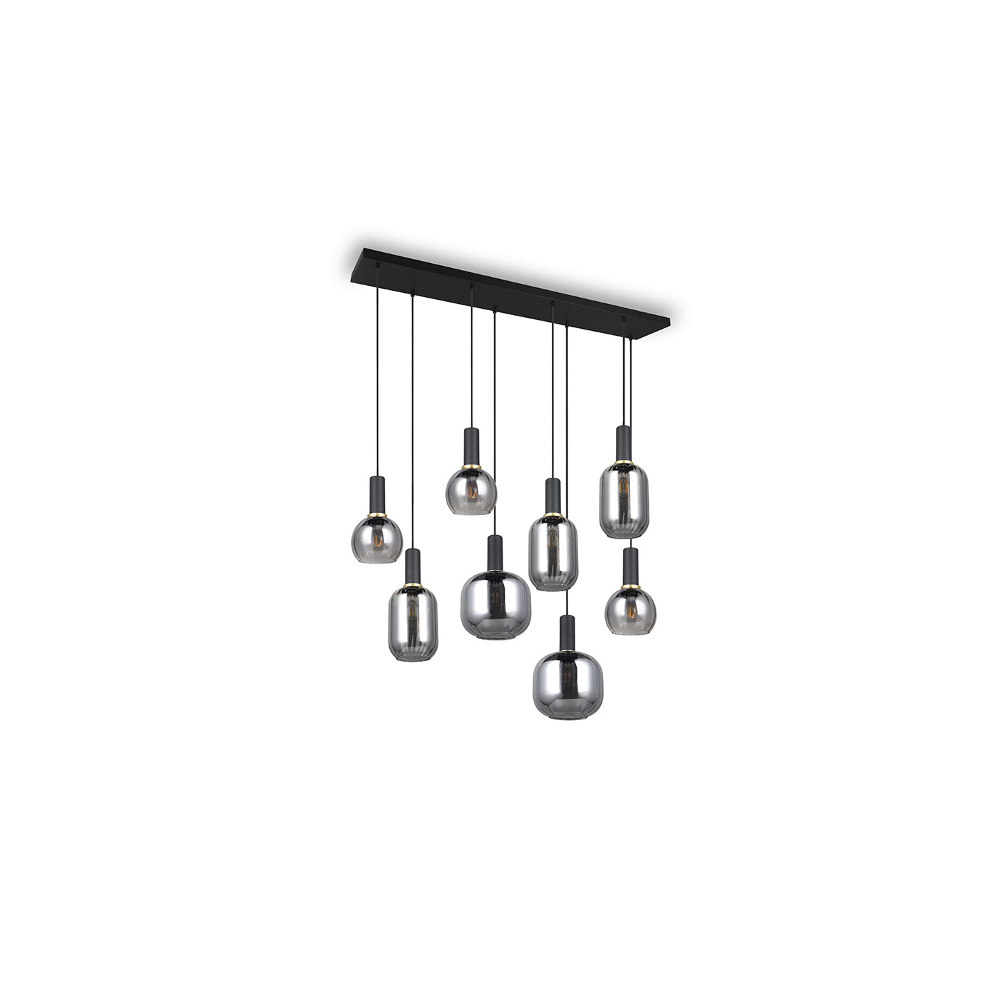 Suspension multiple verre DIVA 8 lampes Trio Lighting