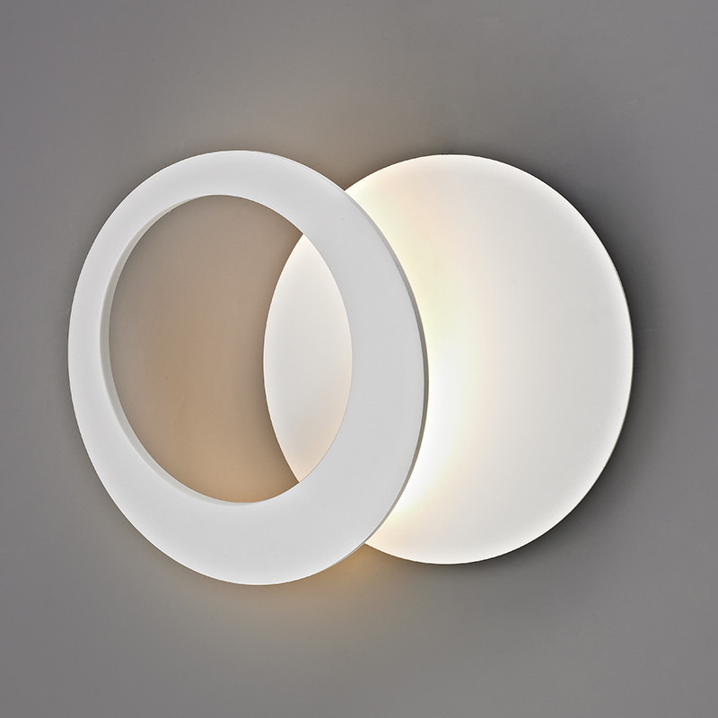 Applique murale ronde TORONTO noir ou blanc, 2 tailles Mantra Iluminacion