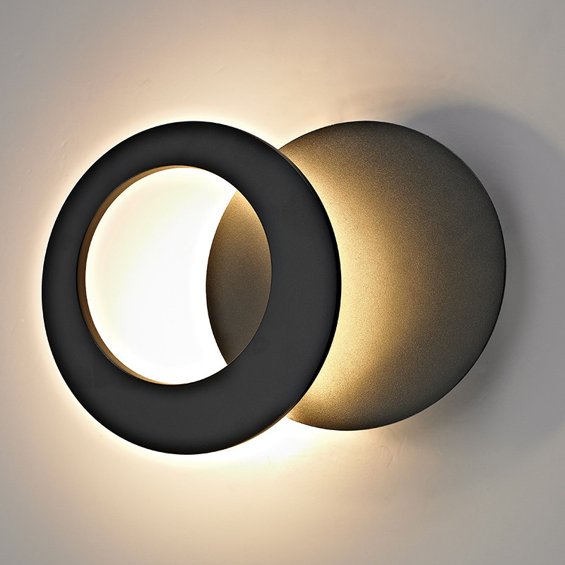 Applique murale ronde TORONTO noir ou blanc, 2 tailles Mantra Iluminacion