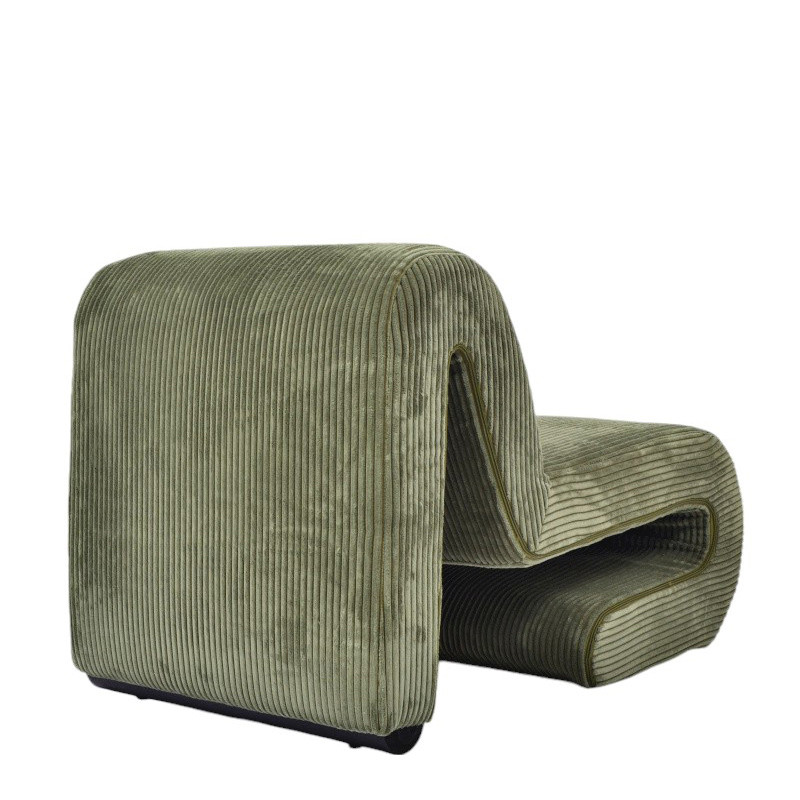 Fauteuil velours design A35, 3 coloris Drimmer