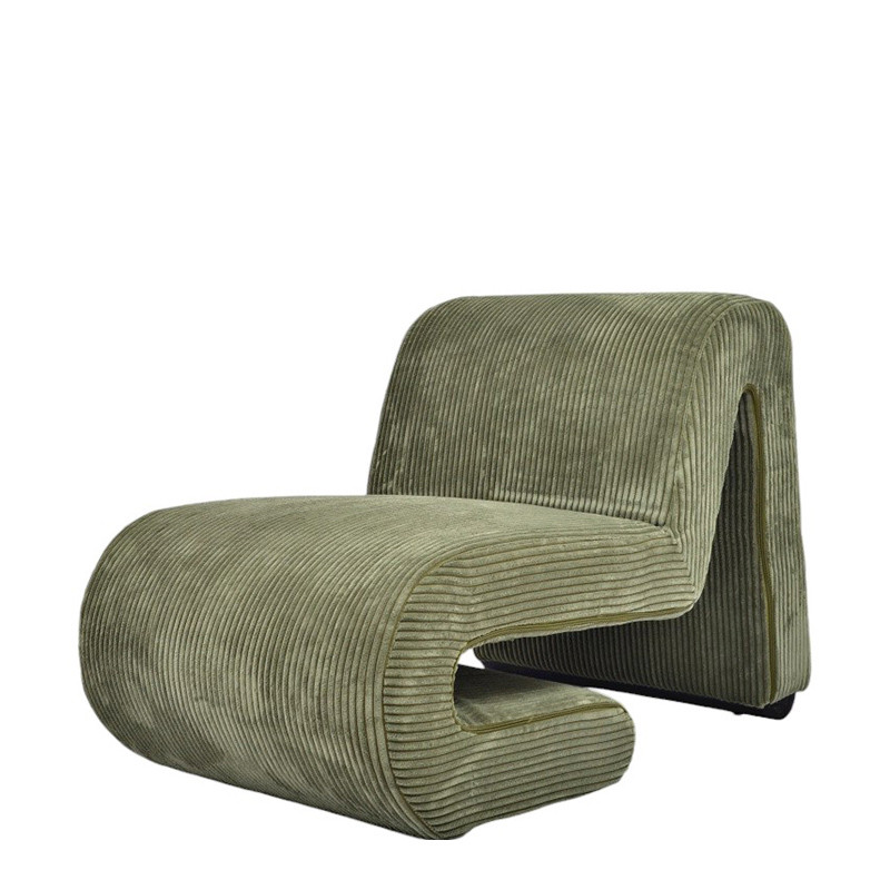 Fauteuil velours design A35, 3 coloris Drimmer