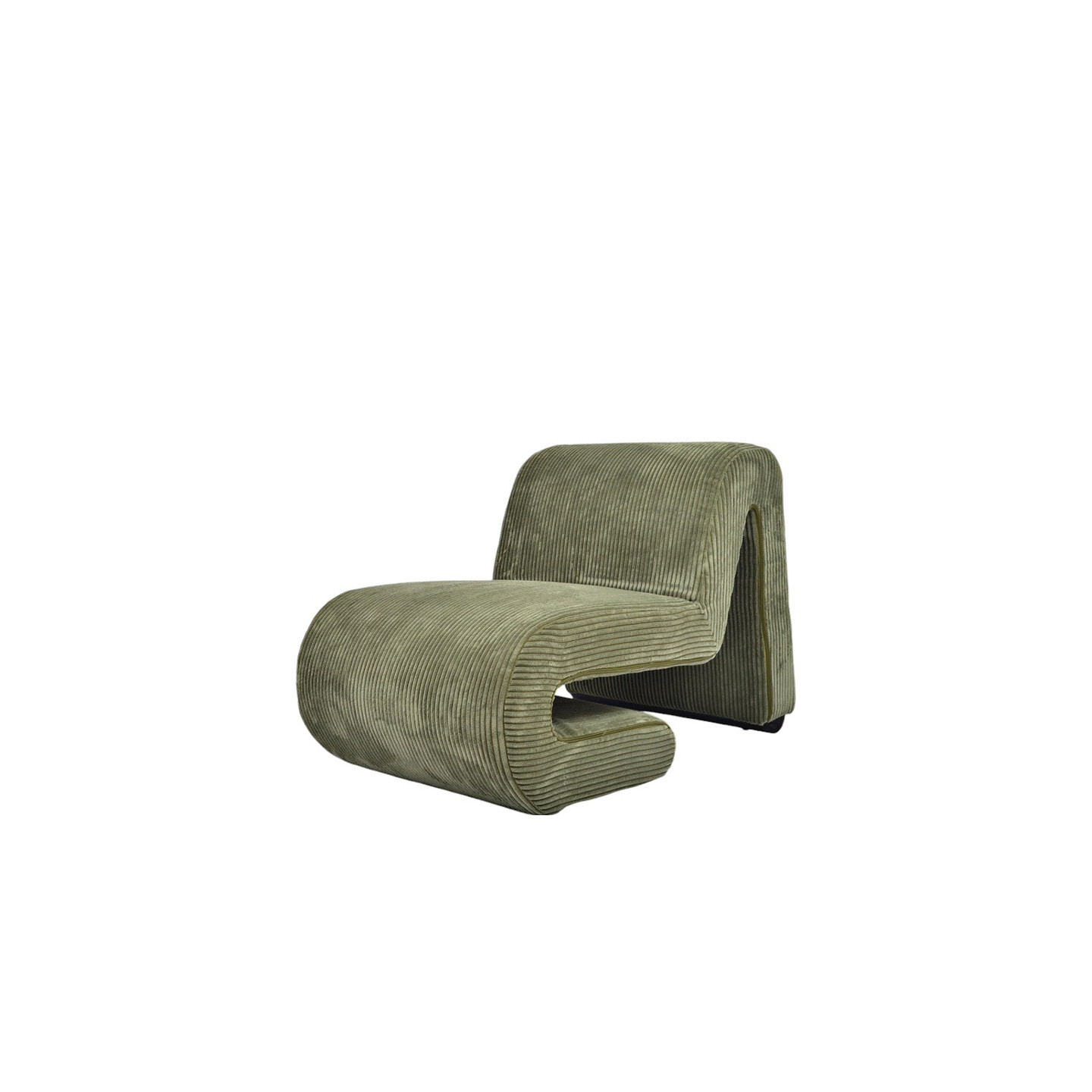 Fauteuil velours design A35, 3 coloris Drimmer