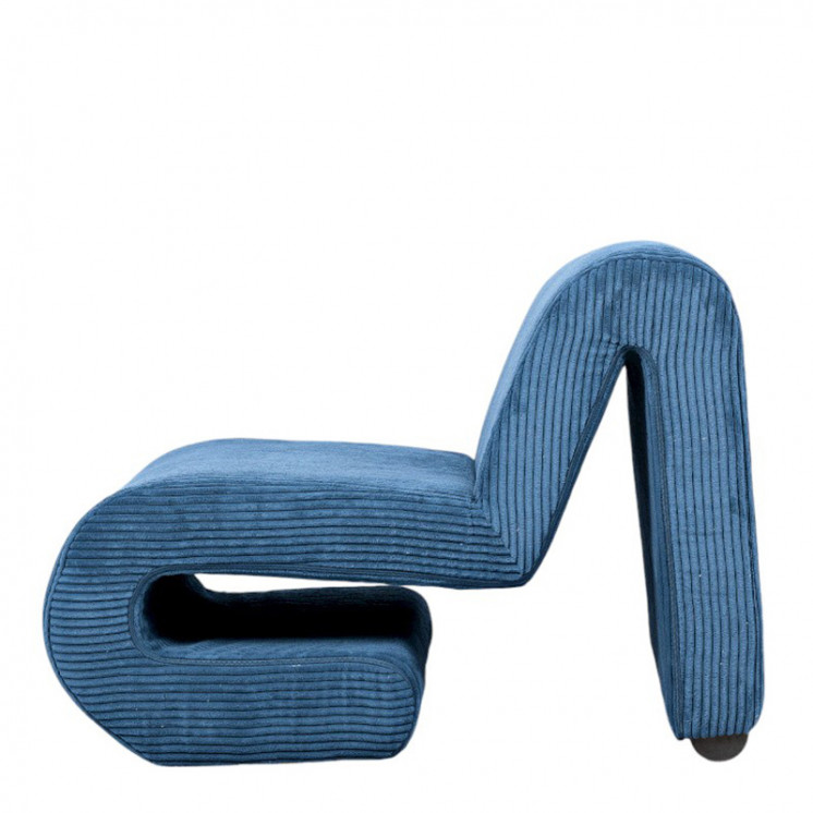 Fauteuil velours design A35, 3 coloris Drimmer