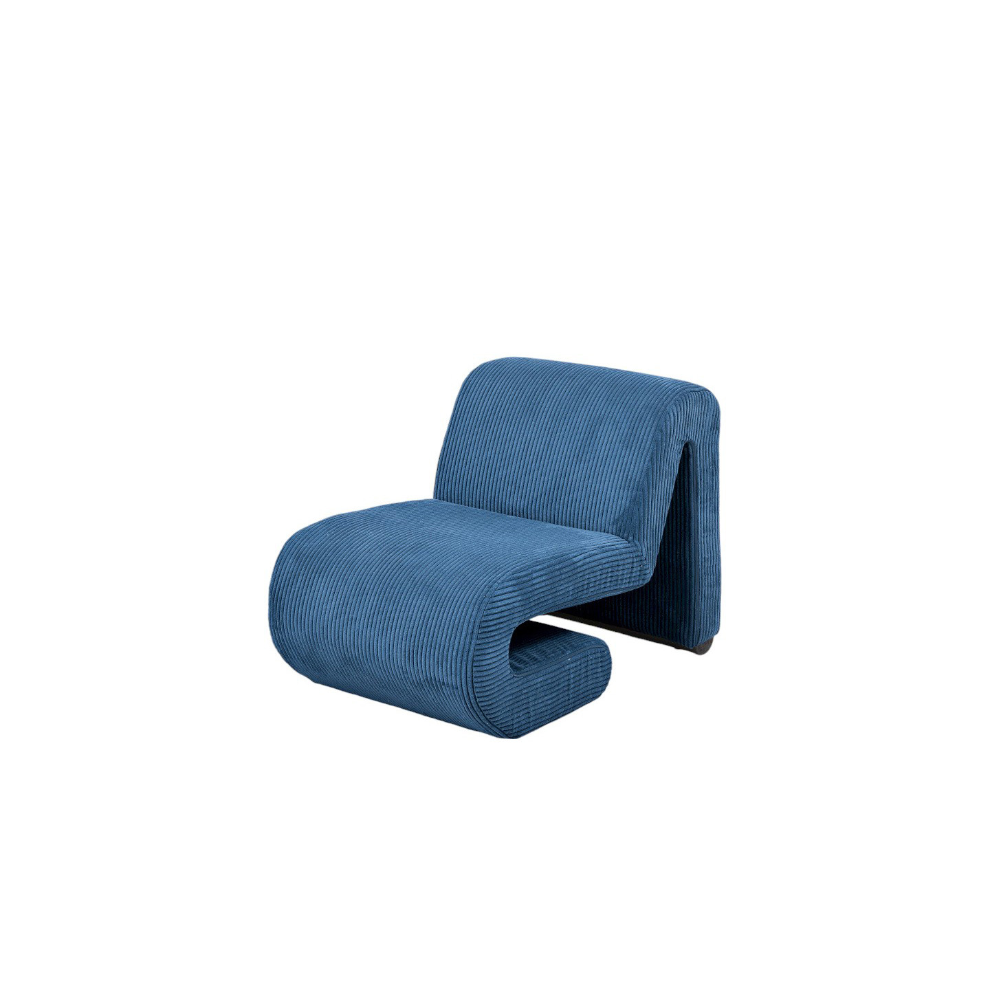 Fauteuil velours design A35, 3 coloris Drimmer