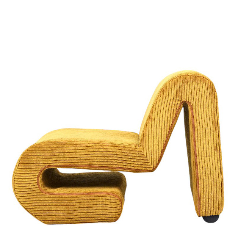 Fauteuil velours design A35, 3 coloris Drimmer