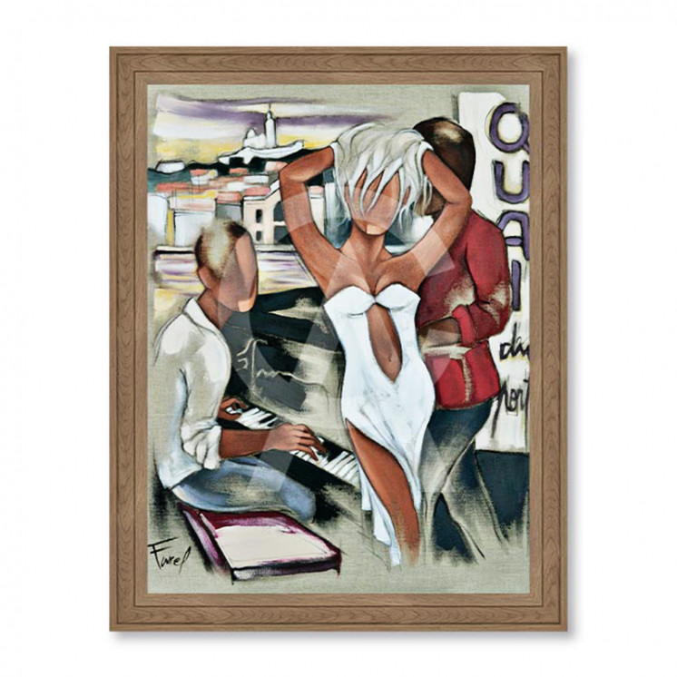 Tableau Pierre Farel QUAI DU PORT Cadraven