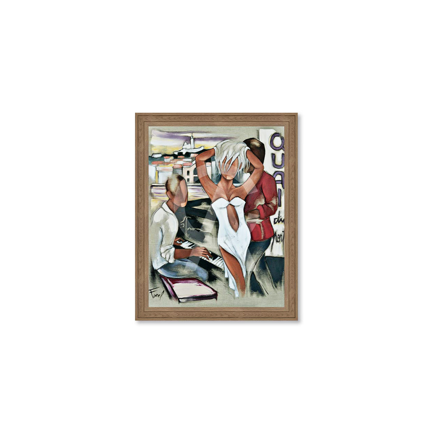 Tableau Pierre Farel QUAI DU PORT Cadraven