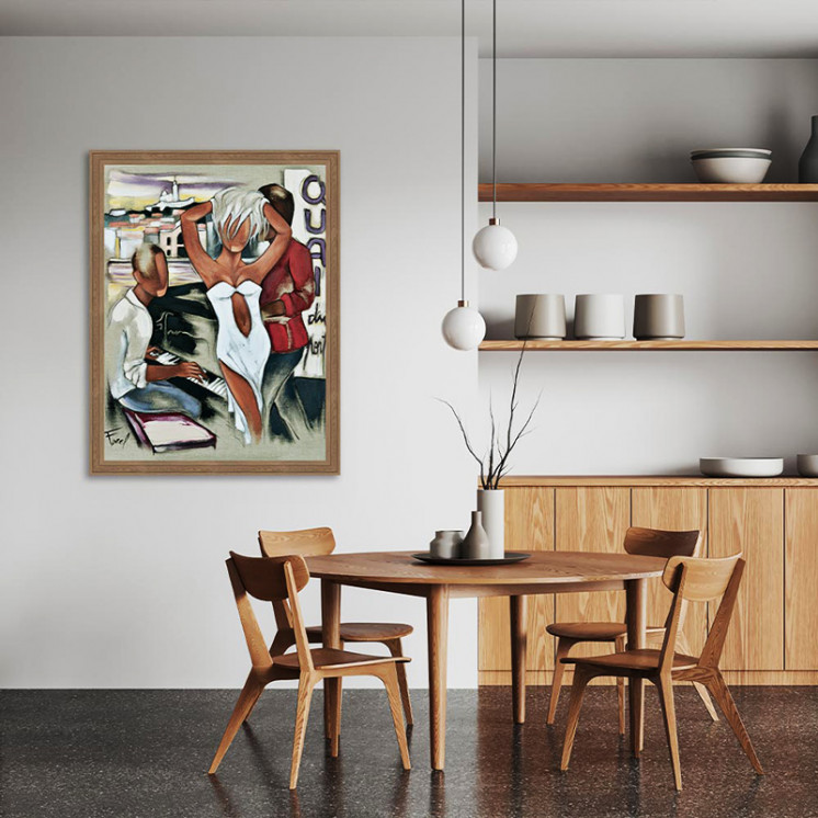 Tableau Pierre Farel QUAI DU PORT Cadraven