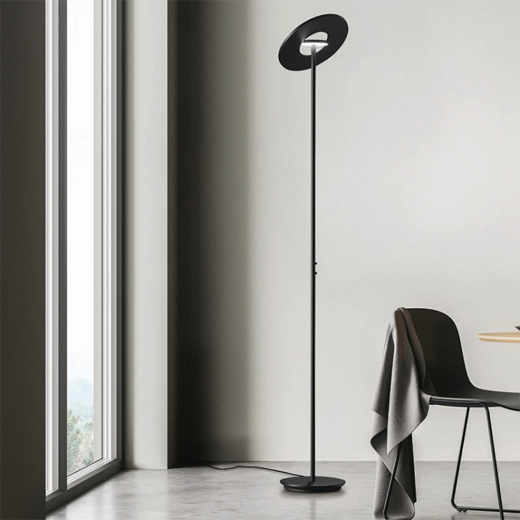 Lampadaire led design NOVA noir Holtkotter