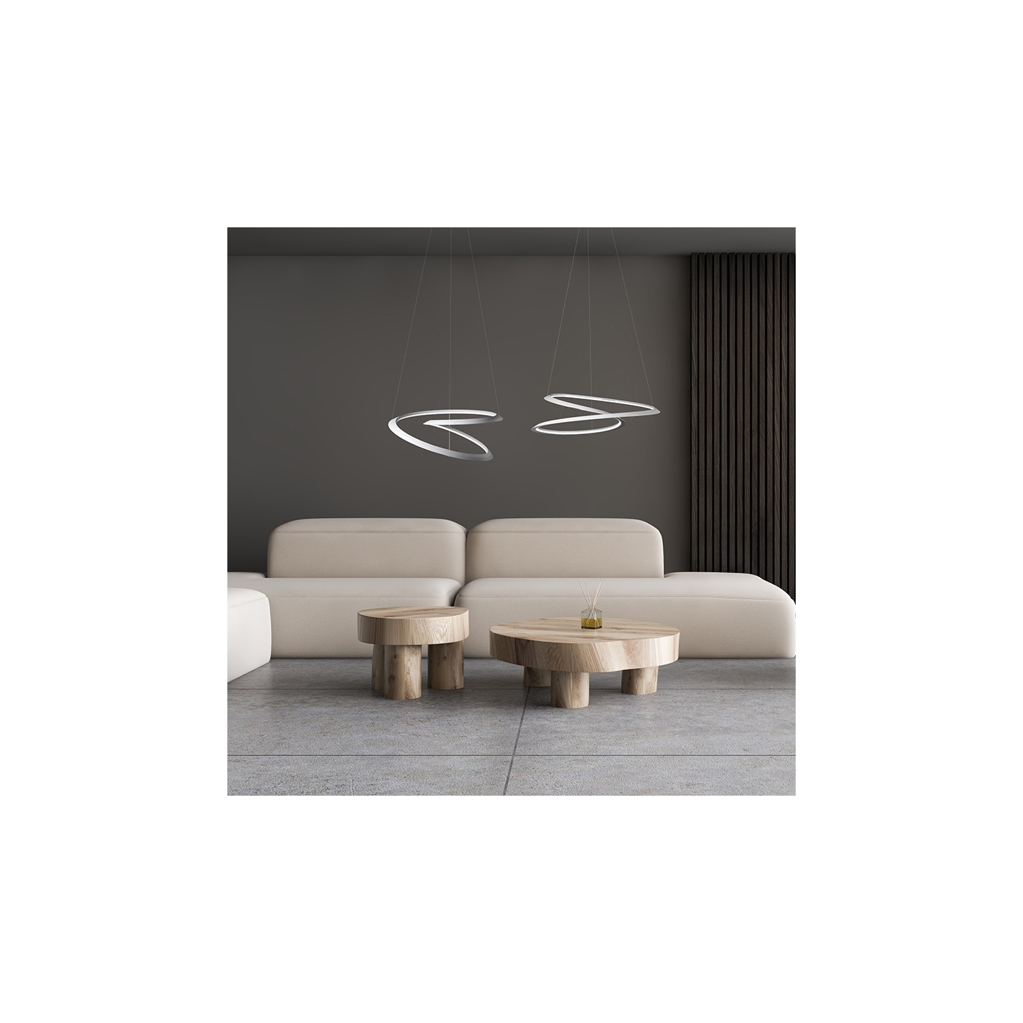 Suspension circulaire KEPLER PETITE, 3 coloris Nemo Lighting