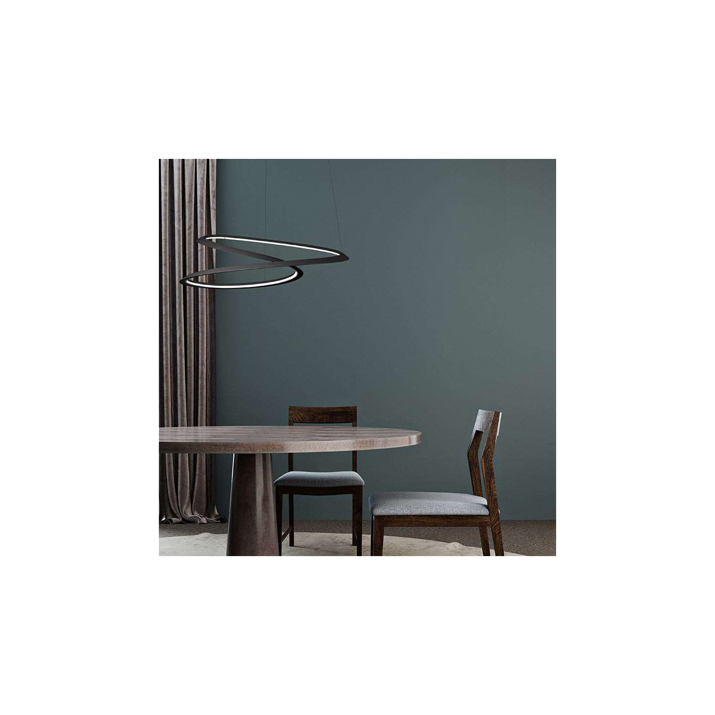 Suspension circulaire KEPLER PETITE, 3 coloris Nemo Lighting