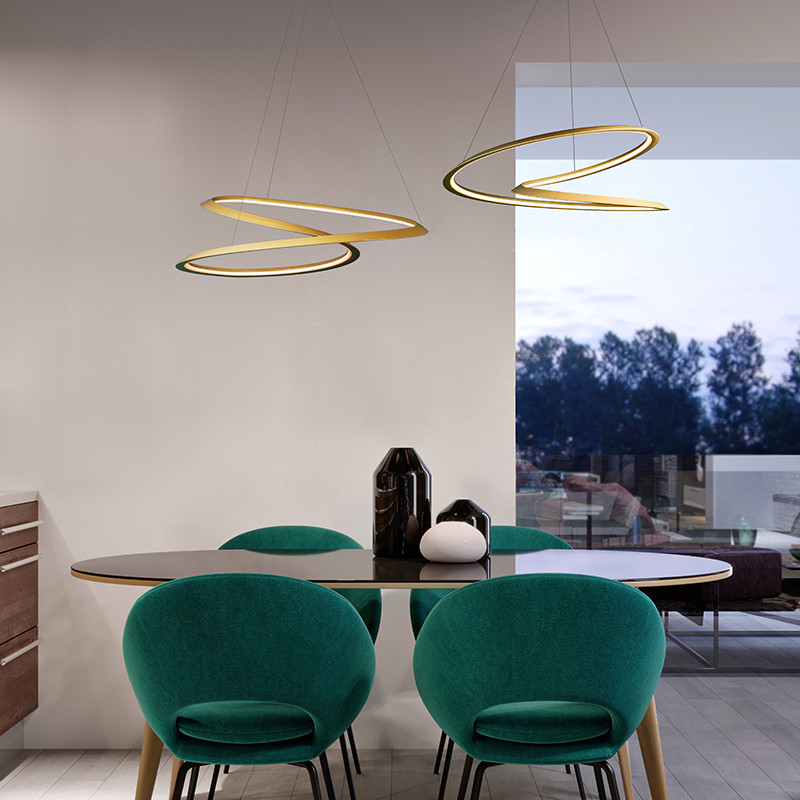 Suspension circulaire KEPLER PETITE, 3 coloris Nemo Lighting