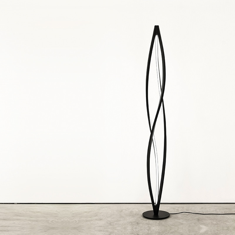 Lampadaire design IN THE WIND, noir ou titane gris Nemo Lighting