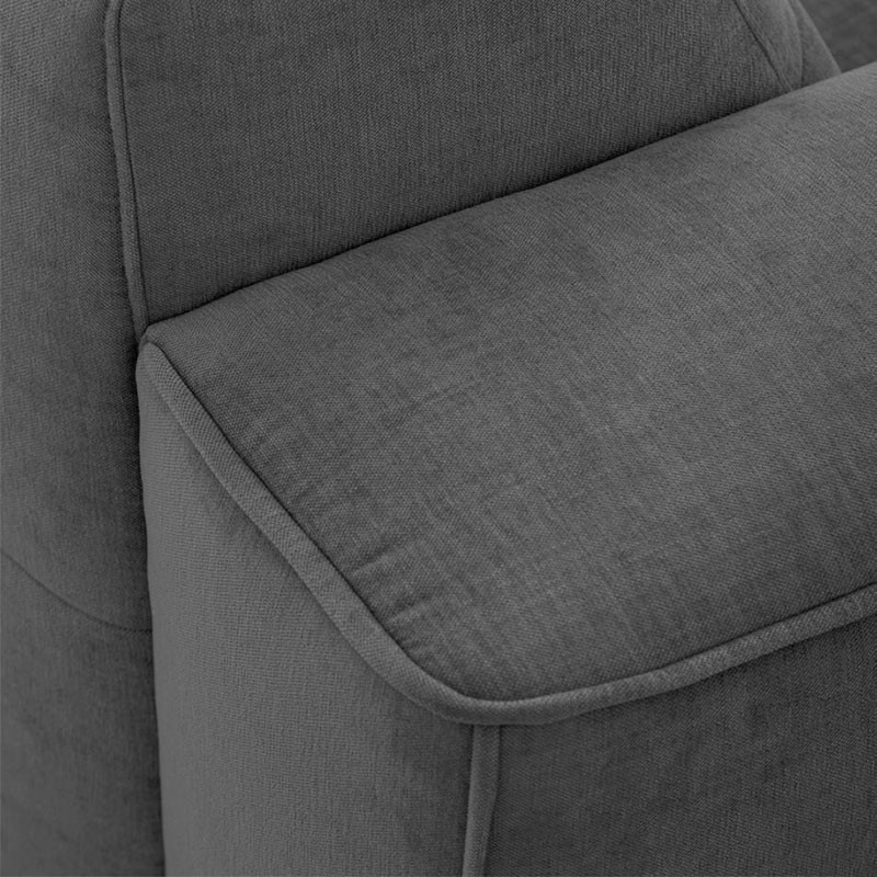 Canapé design contemporain ROCK, tissu Eton en 10 coloris Vilmers