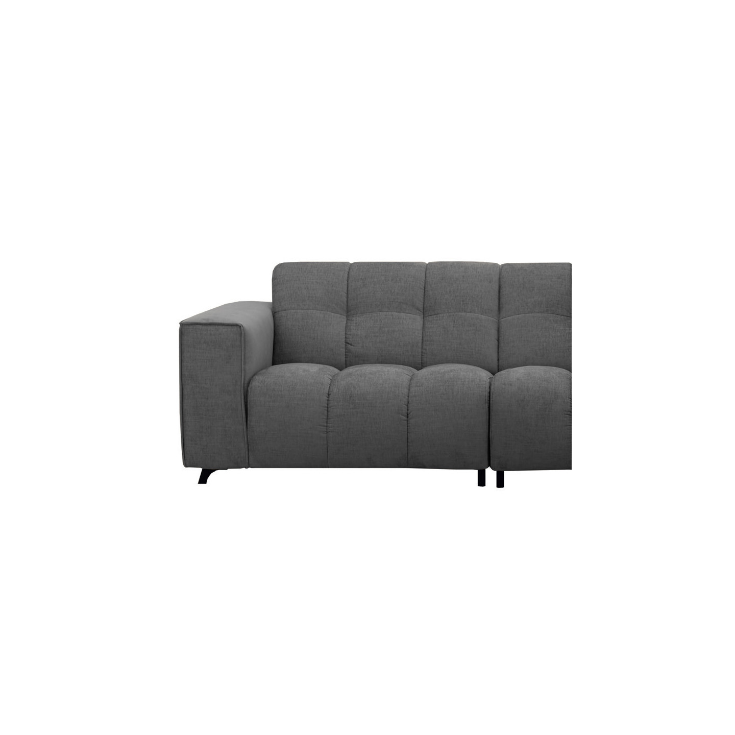 Canapé design contemporain ROCK, tissu Eton en 10 coloris Vilmers