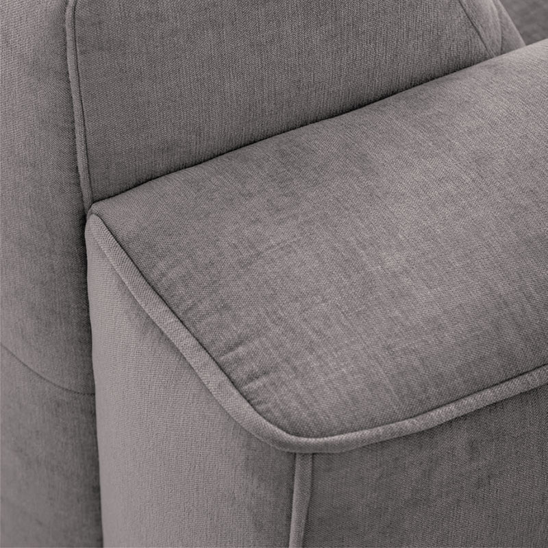 Canapé design contemporain ROCK, tissu Eton en 10 coloris Vilmers