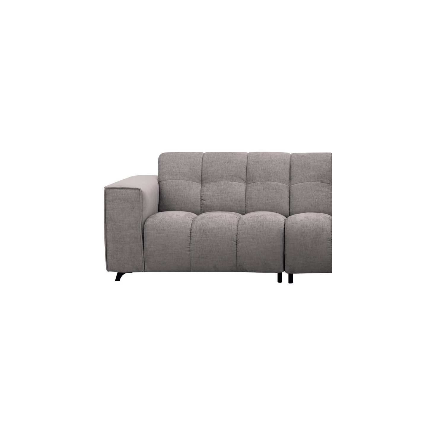 Canapé design contemporain ROCK, tissu Eton en 10 coloris Vilmers