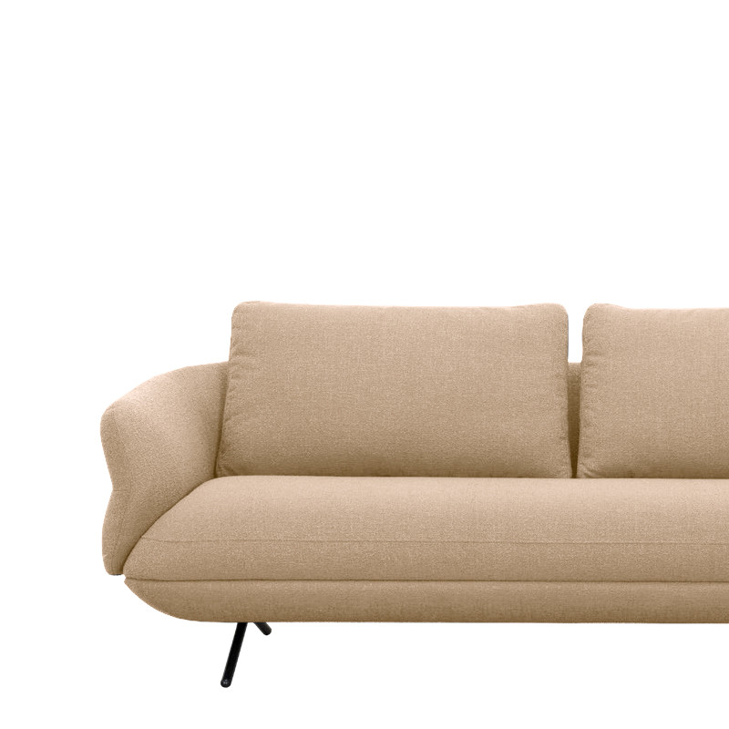 Canapé contemporain TULIP, tissu Austin en 12 coloris Vilmers