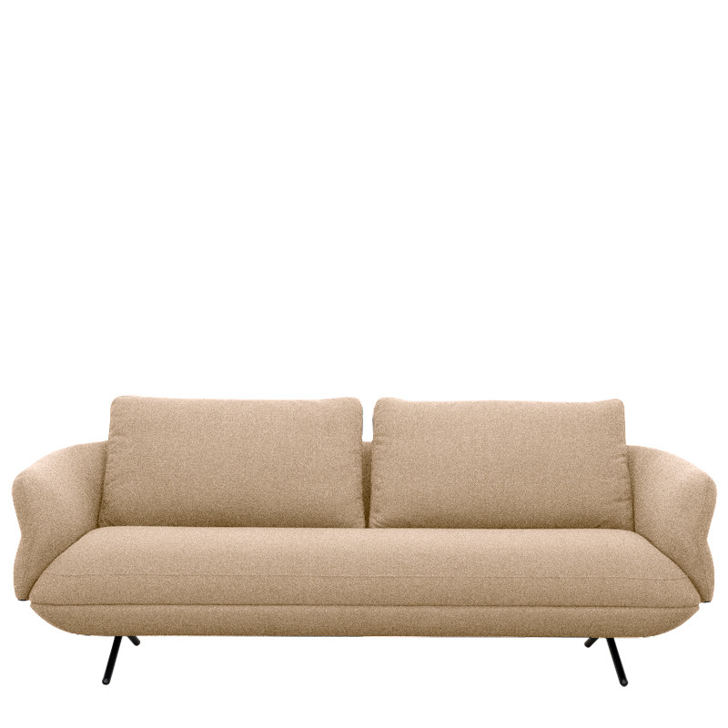 Canapé contemporain TULIP, tissu Austin en 12 coloris Vilmers