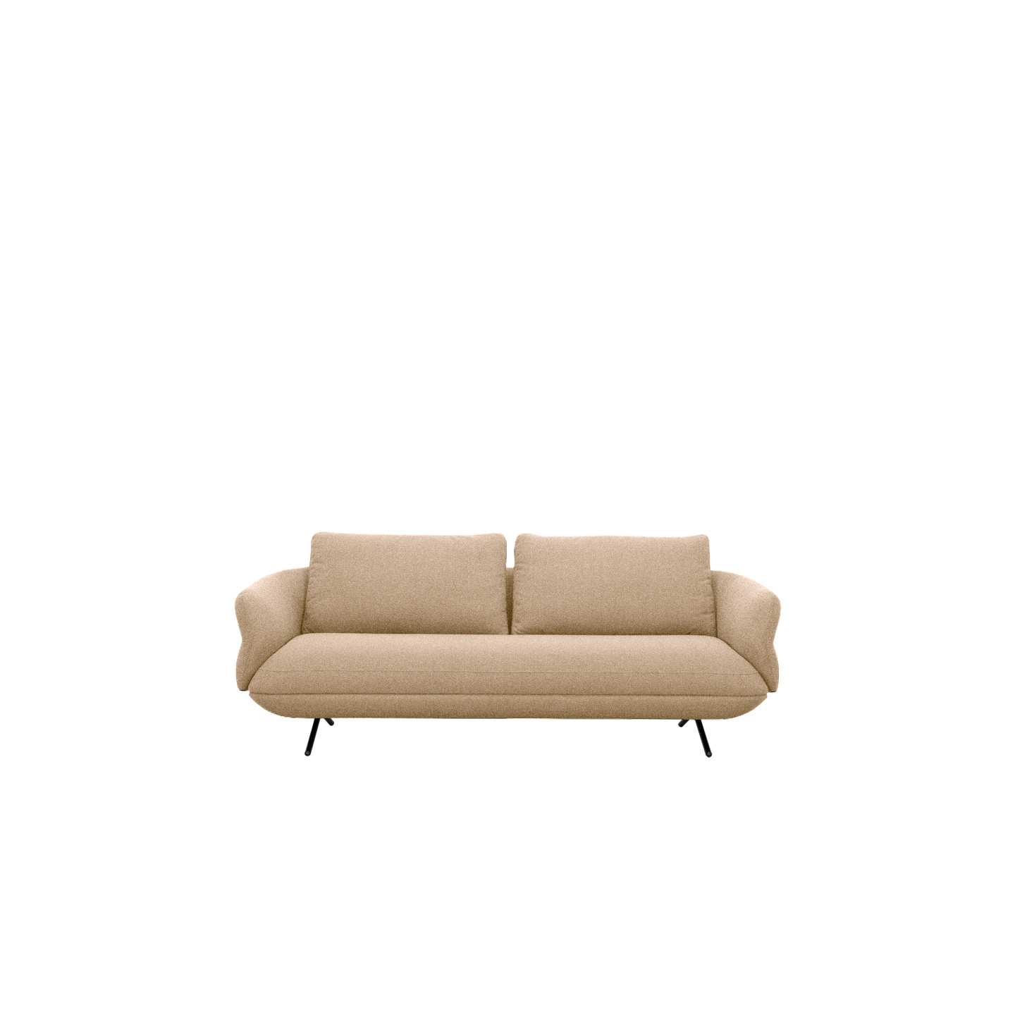 Canapé contemporain TULIP, tissu Austin en 12 coloris Vilmers